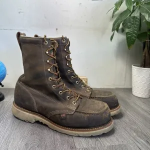 Thorogood 804-4378 Men's Leather Steel Safety Moc Toe Boots Size 11 D