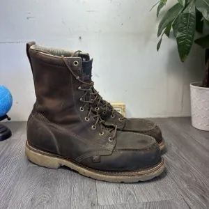 Thorogood 804-4378 Men's Leather Steel Safety Moc Toe Boots Size 12 EE