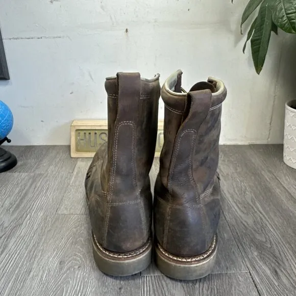 Thorogood 804-4378 Men's Leather Steel Safety Moc Toe Boots Size 12 EE