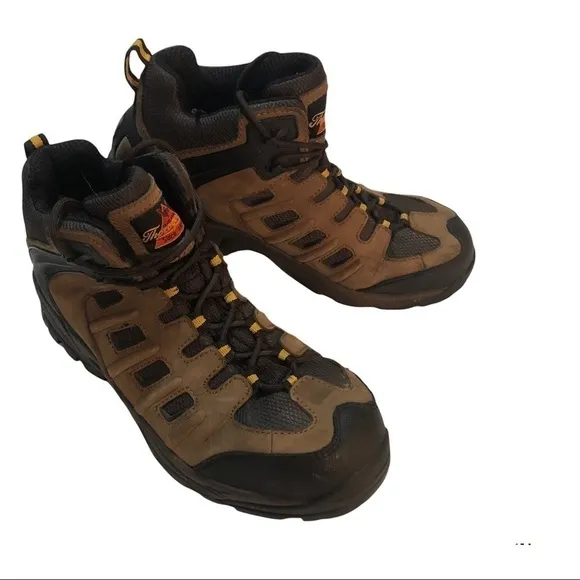 THOROGOOD Safety Toe Oil Resistant Work Boots 804-4466 size 12 Wide Made in USA