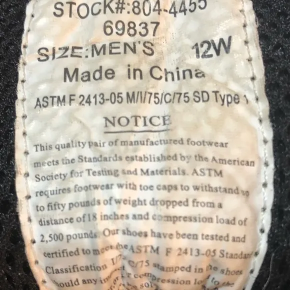 THOROGOOD Safety Toe Oil Resistant Work Boots 804-4466 size 12 Wide Made in USA