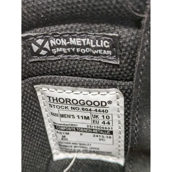 Thorogood Wellington Moc Toe Safety Work Boots Composite Waterproof Brown 11M