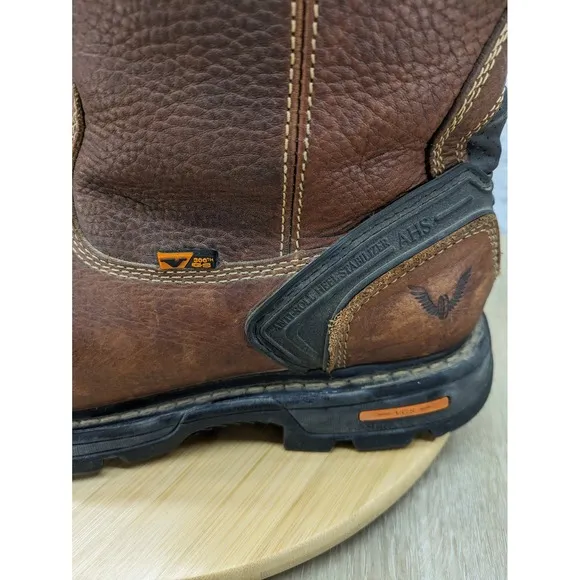 Thorogood Wellington Moc Toe Safety Work Boots Composite Waterproof Brown 11M