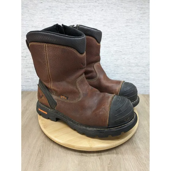 Thorogood Wellington Moc Toe Safety Work Boots Composite Waterproof Brown 11M