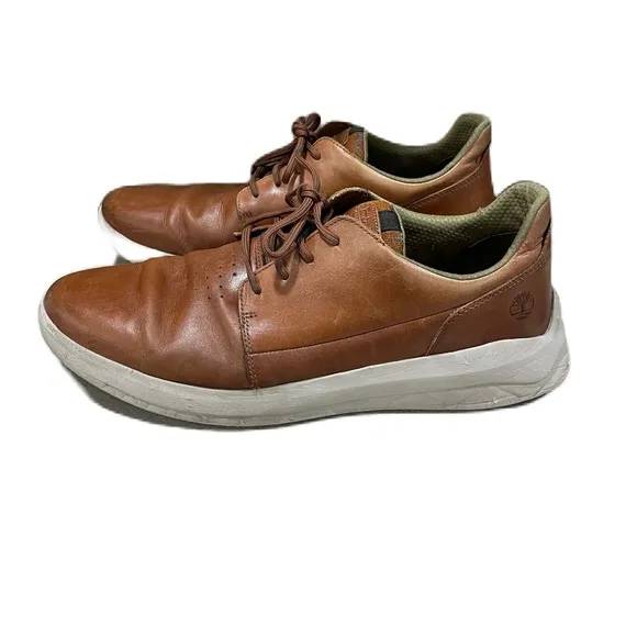 Timberland Men's Bradstreet Ultra Oxford Brown Tan Leather Shoes Sz 13 Comfort