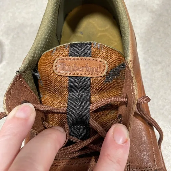Timberland Men's Bradstreet Ultra Oxford Brown Tan Leather Shoes Sz 13 Comfort