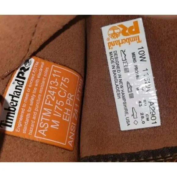 Timberland Pro 1152A Caprock Pull On Alloy Toe Puncture Boots Men's Sz 10W NWOB