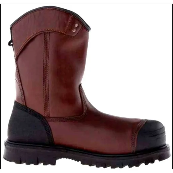 Timberland Pro 1152A Caprock Pull On Alloy Toe Puncture Boots Men's Sz 10W NWOB