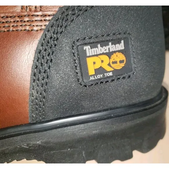 Timberland Pro 1152A Caprock Pull On Alloy Toe Puncture Boots Men's Sz 10W NWOB