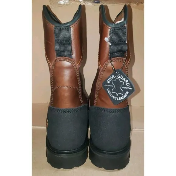 Timberland Pro 1152A Caprock Pull On Alloy Toe Puncture Boots Men's Sz 10W NWOB