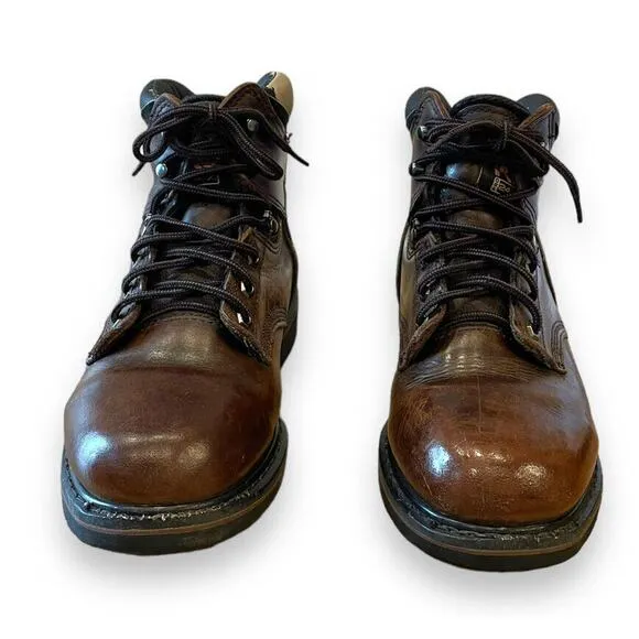 Timberland PRO 24/7 Men's Sz 10M Pit Boss Soft Toe Boots 6&quot; Brown Nubuck Leather