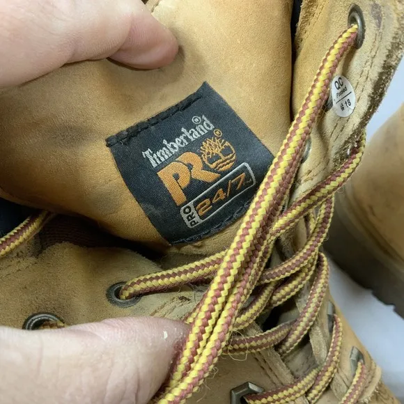 Timberland Pro 24/7 Steel Safety Toe Boots Size 11 W Wheat