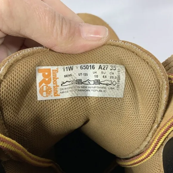 Timberland Pro 24/7 Steel Safety Toe Boots Size 11 W Wheat