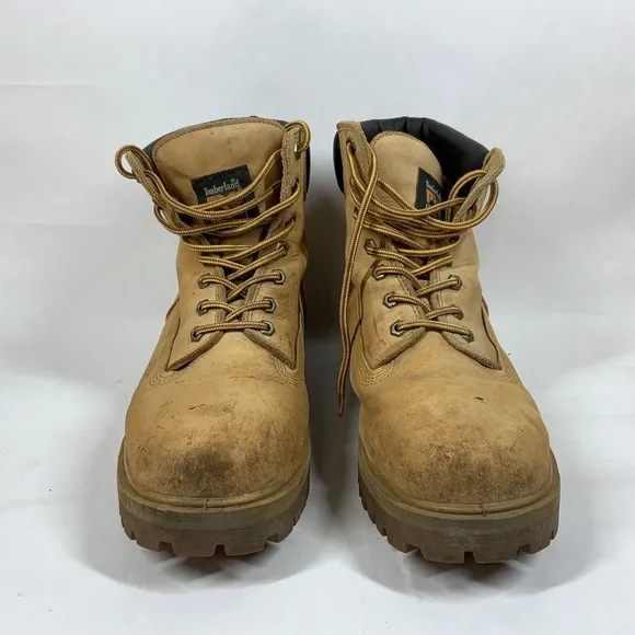 Timberland Pro 24/7 Steel Safety Toe Boots Size 11 W Wheat