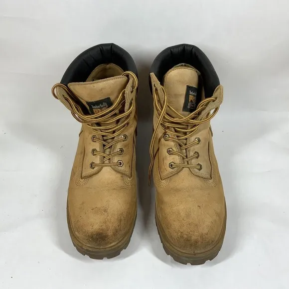 Timberland Pro 24/7 Steel Safety Toe Boots Size 11 W Wheat