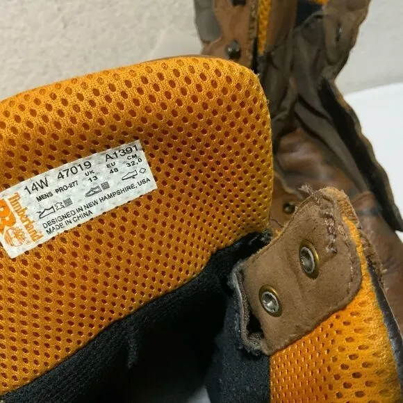 Timberland Pro 277 safety work boots steel toe men’s size 14W