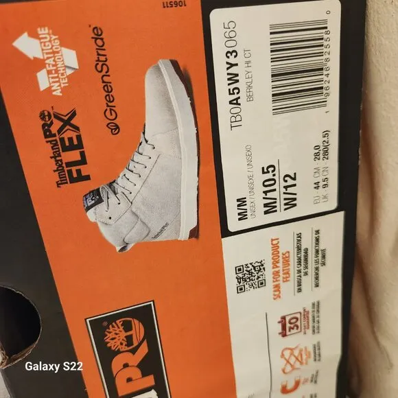 Timberland PRO Berkley Composite Safety Toe High Tops. NIB. Womens: 12