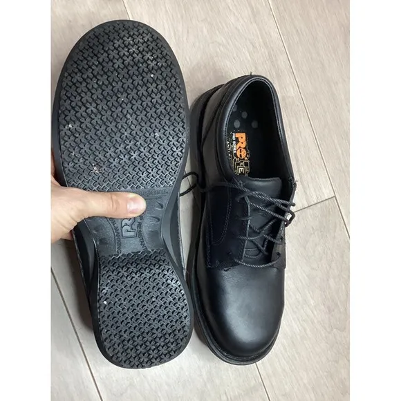 Timberland PRO Men Gladstone ESD Steel Toe leather black work utilty shoes 10.5