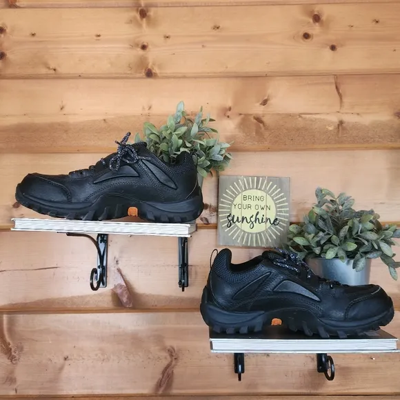 Timberland 💙 Pro Men's Mudsill Black Steel Toe Work Shoes Sneakers 40008 7.5 M