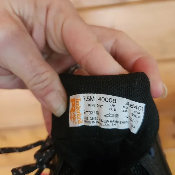 Timberland 💙 Pro Men's Mudsill Black Steel Toe Work Shoes Sneakers 40008 7.5 M