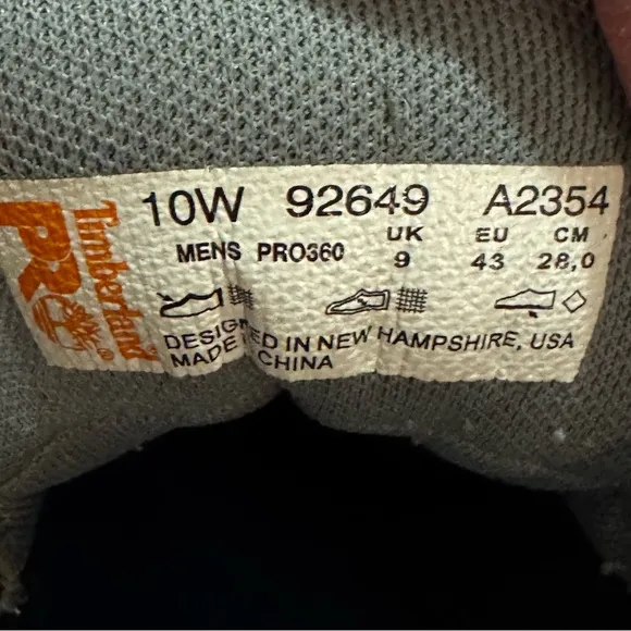 Timberland PRO Powertrain 92649 Men's Alloy Safety Toe ESD Work Shoes Size 11 W