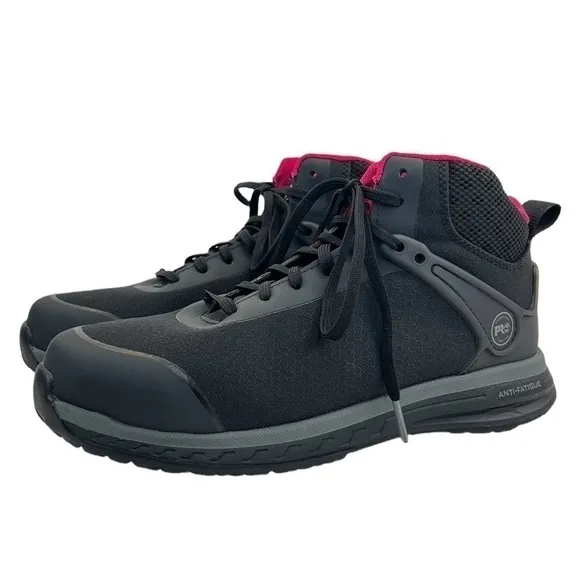 Timberland Pro Women’s Drivetrain Mid Composite Safety Toe ESD Work Boots