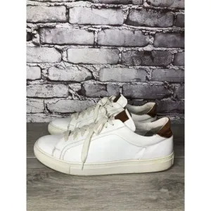 To Boot New York Adam Derrick White Leather Handmade Sneakers Men Sz 10M US/43EU