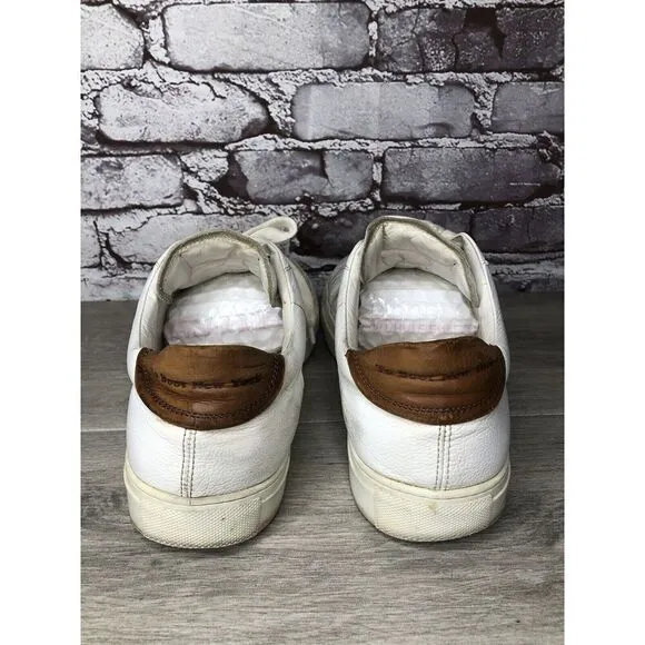 To Boot New York Adam Derrick White Leather Handmade Sneakers Men Sz 10M US/43EU