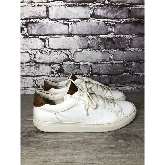 To Boot New York Adam Derrick White Leather Handmade Sneakers Men Sz 10M US/43EU