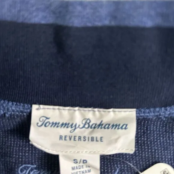 Tommy Bahama Men's Flip Coast Full Zip Vest Blue Note Heather Sz Small NWT