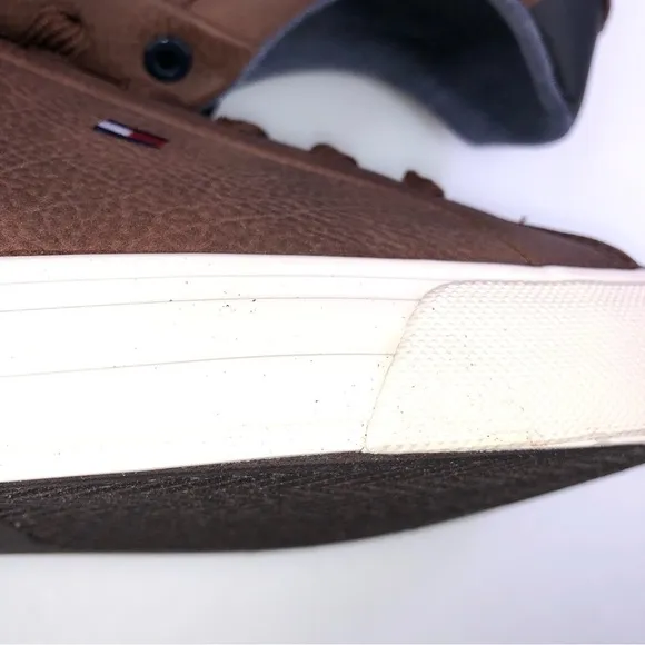 Tommy Hilfiger Mens Ref Brown Trainers Sneakers Shoes