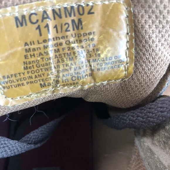 TWISTED X MCANM02 Steel Toe Brown Chukka Driving Moc Boots Men Size 11.5 M