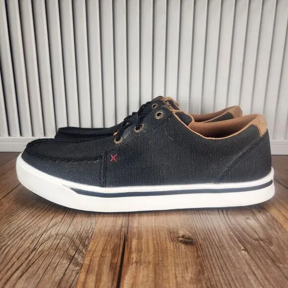 Twisted X Work Kicks MCASD01 Mens Sz 9.5 M Black Leather Comfort Workwear Shoes