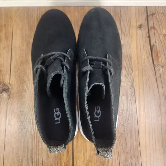UGG Freamon Chukka Mens Sz 11 Black Suede Comfort City Night Ankle Boots 1104188