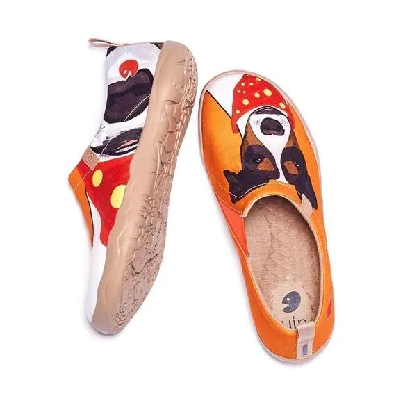 UIN Men's Walking Shoes Slip On Loafers (Jack Russell Terrier Men)