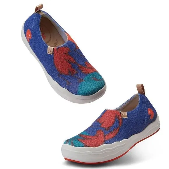 UIN Women's Walking Shoes Slip On Casual Sneaker (This is Hen-Pop 2)