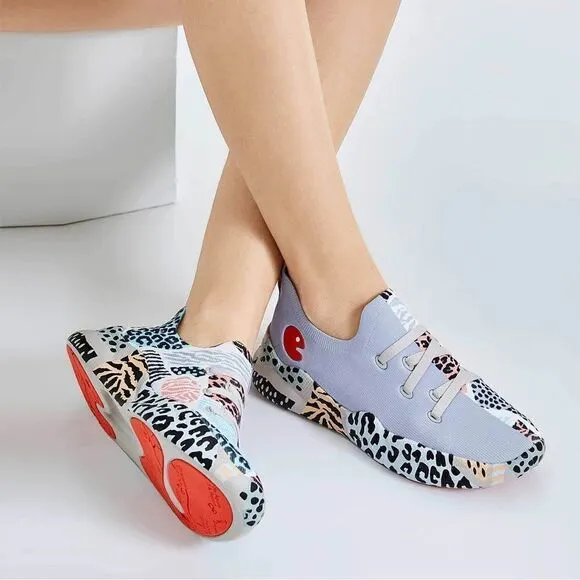 UIN Women's Fashion Sneakers Walking Casual Athletic Travel Shoes (Grouper)