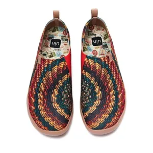 UIN Men's Casual Walking Travel Shoes Slip On Knitted Loafers (Indian Soul)