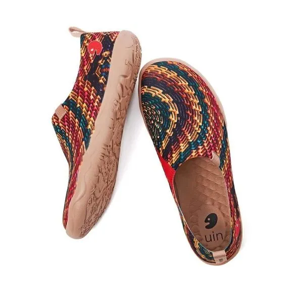 UIN Men's Casual Walking Travel Shoes Slip On Knitted Loafers (Indian Soul)