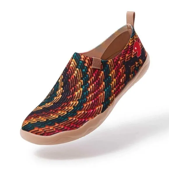 UIN Men's Casual Walking Travel Shoes Slip On Knitted Loafers (Indian Soul)