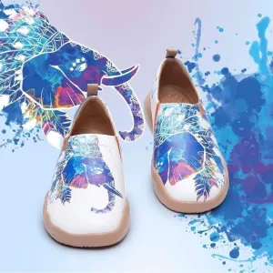 UIN Women's Walking Travel Shoes Microfiber Casual Loafers (colored Elephant)