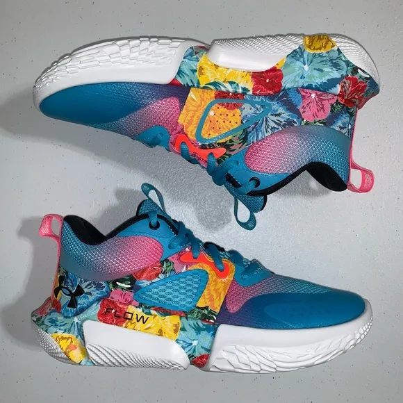 Under Armour Flow Breakthru 3 ‘Floral’ Basketball Shoes-Size 6 Women’s/4.5 Men’s