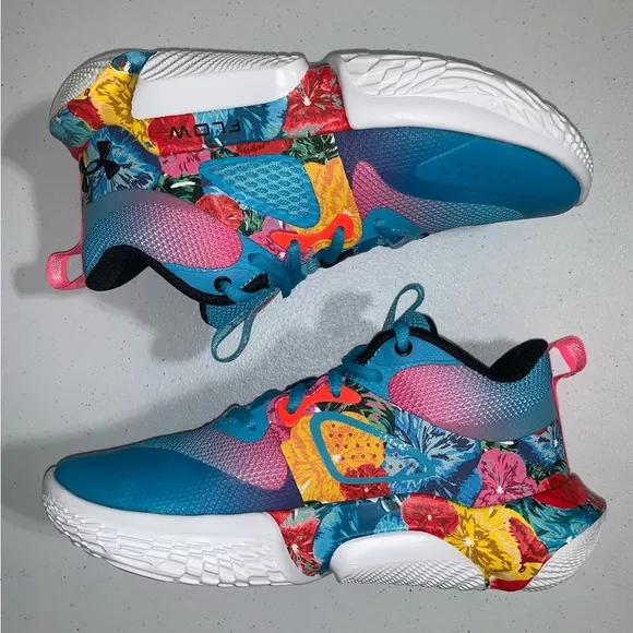 Under Armour Flow Breakthru 3 ‘Floral’ Basketball Shoes-Size 6 Women’s/4.5 Men’s