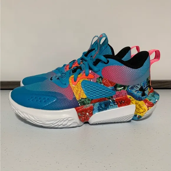 Under Armour Flow Breakthru 3 ‘Floral’ Basketball Shoes-Size 6 Women’s/4.5 Men’s