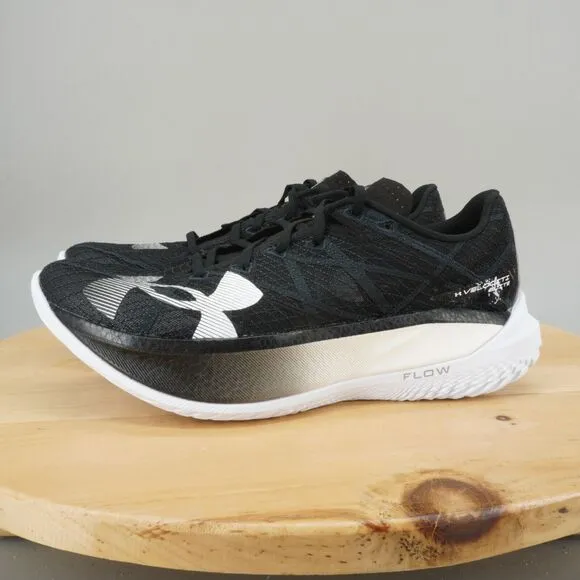 Under Armour Flow Velociti Elite 2 Mens Size 9 Shoes Black White Sneakers