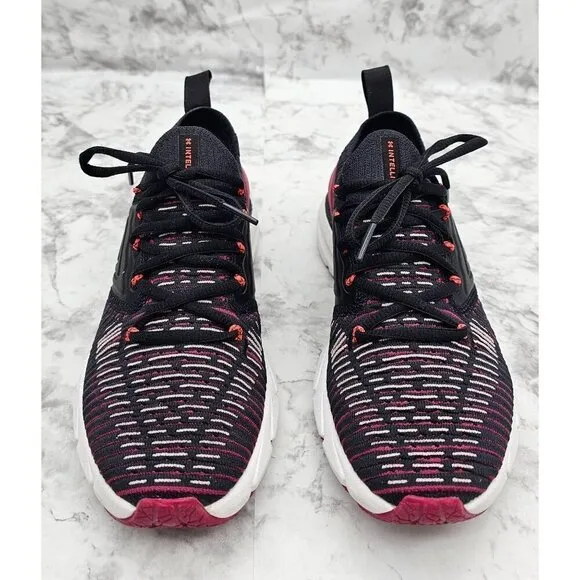 Under Armour HOVR Phantom 2 Intellknit Black Women's Running Shoes Size 6