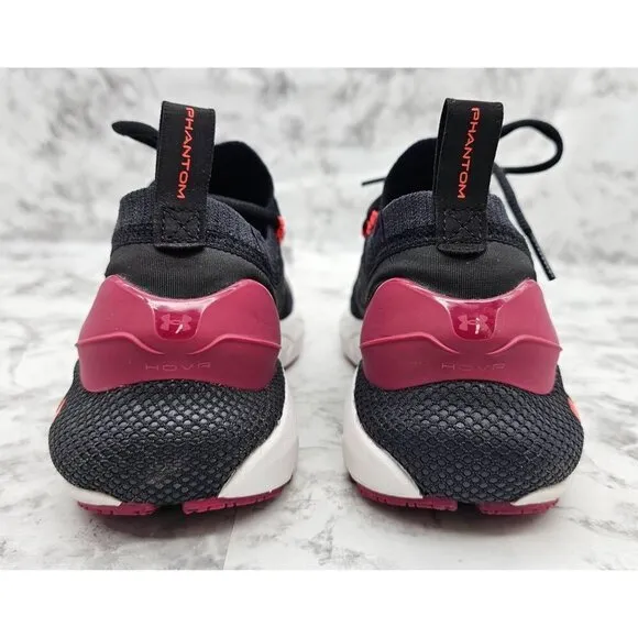 Under Armour HOVR Phantom 2 Intellknit Black Women's Running Shoes Size 6
