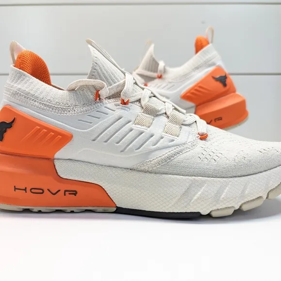 Under Armour HOVR Project Rock 3 Summit White Rogue Orange Women's Running shoes
