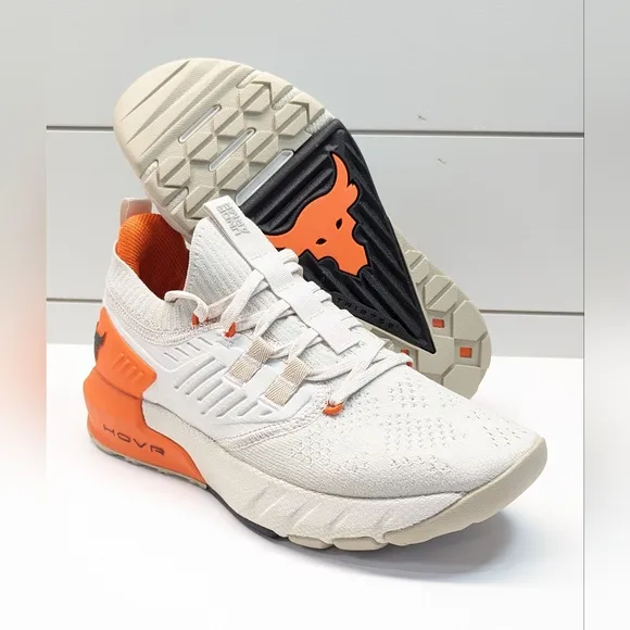 Under Armour HOVR Project Rock 3 Summit White Rogue Orange Women's Running shoes