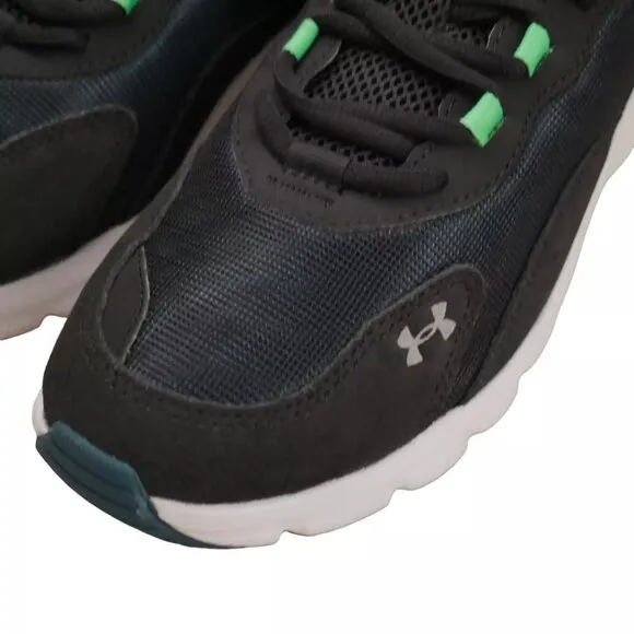 Under Armour Men’s Size 10 Charged Verssert Reflect Running Shoes Black Teal NEW